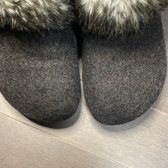Birkenstock Kaprun Faux Fur Clog Grey Removable Fur - Picture 7 of 7